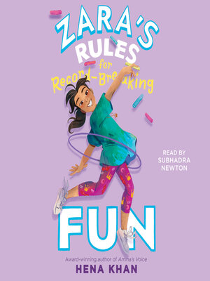 cover image of Zara's Rules for Record-Breaking Fun